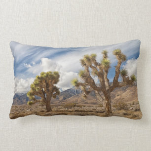 Joshua Trees in Desert Lumbar Pillow