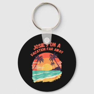 Josie Vacation Far Away Retro Summer Travel Keychain