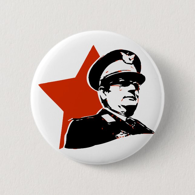 Josip Broz Tito Jugoslavija 2 Inch Round Button (Front)
