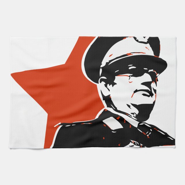 Josip Broz Tito Jugoslavija Kitchen Towel (Horizontal)