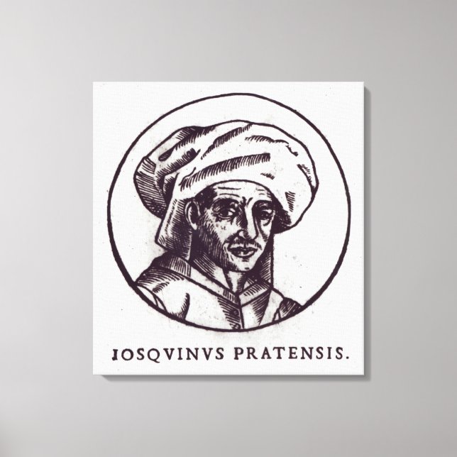 Josquin des Pres Canvas Print (Front)