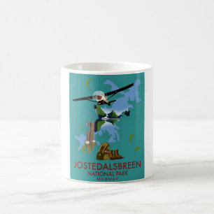 Jostedalsbreen National Park Flight poster Magic Mug