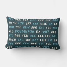 Jote ABC ‘AYE BEE SEA’ Coussin phonétique Lumbar