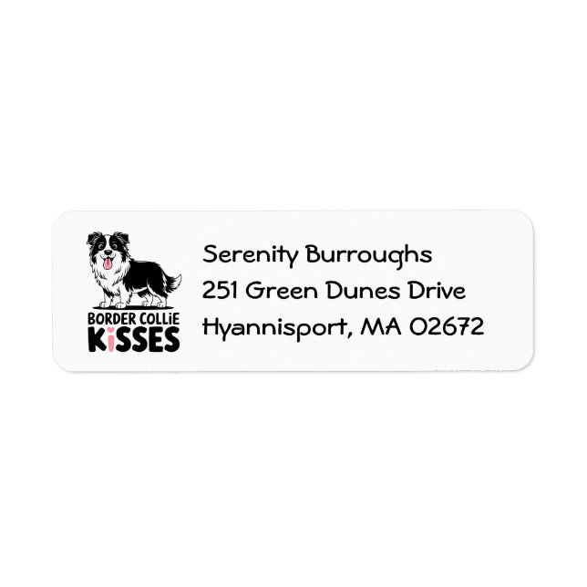 Jote Bordure Collie Baisers Amoureux des chiens ch (Devant)