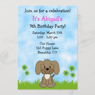 Jote Chien Chien Chien Anniversaire Invitation pou