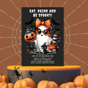 Jote Éffrayant Fantôme Halloween Invitation de la 