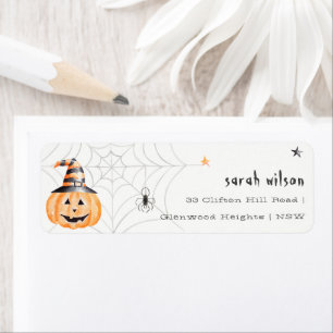 Jote Éffrayante Halloween Citrouille Spider Adress