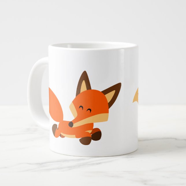 Jote Fleet Cartoon Fox Jumbo Mug (Devant gauche)