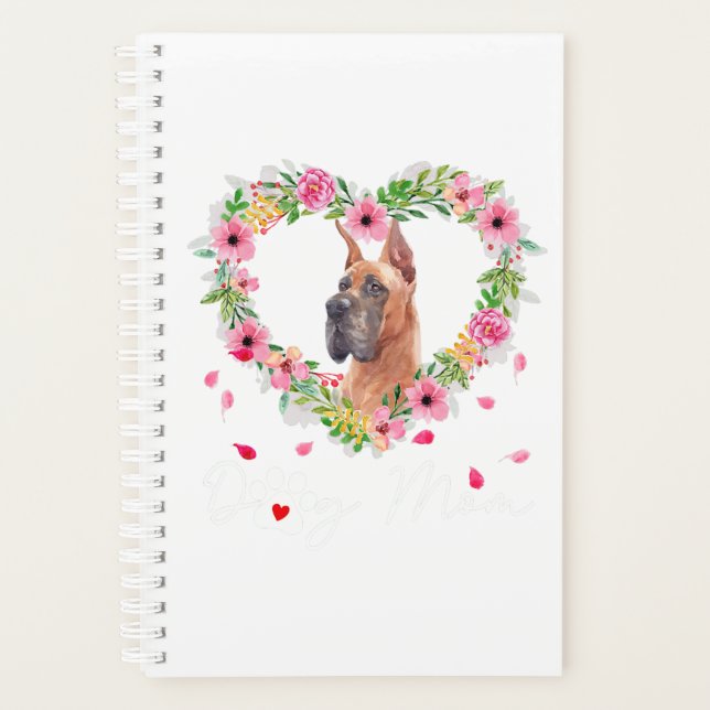 Jote Great Dane Maman Fleur Amoureux des chiens Ca (Devant)