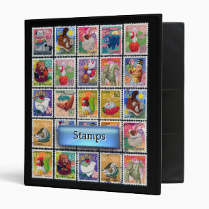 Jote Japon Année Motif de timbre animal Classeur