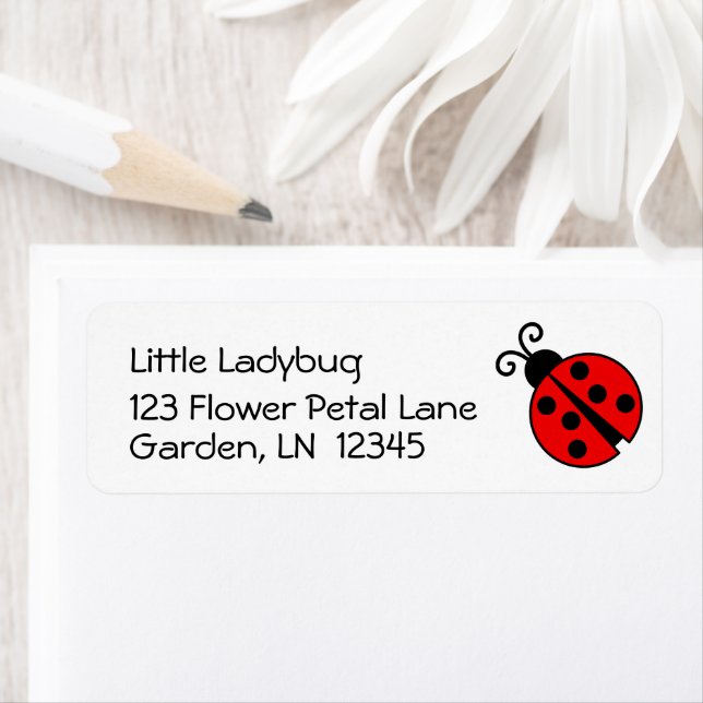 Jote Ladybug pour les filles Adresse de retour per (En situation)