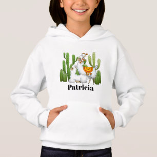 Jote llama filles ajouter nom sweat - shirt à cap
