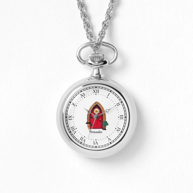 Jote Porte Fée Rouge Porte personnelle Collier Arg (Recto)