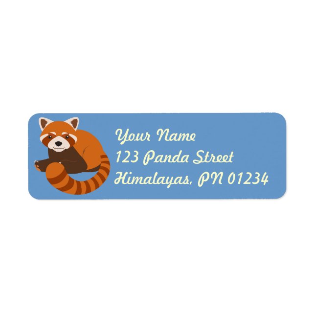 Jote Red Panda s'adresse aux Étiquettes (Devant)