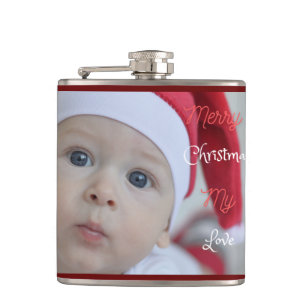 Jote Santa Claus Baby Photo Flacon enveloppé de vi