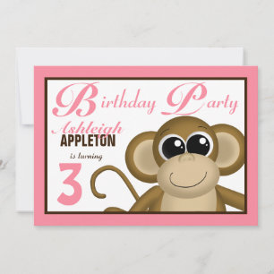 Jote Singe rose Invitations de fête d'anniversaire