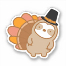 Jote Sticker en vinyle de fentes Turquie Thanksgiv