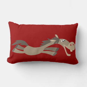 Jote Swift Cartoon Horse Lumbar Coussin