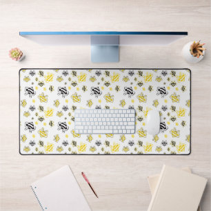 Jote Yellow Bees Desk Mat - Fun Bee Motif Office