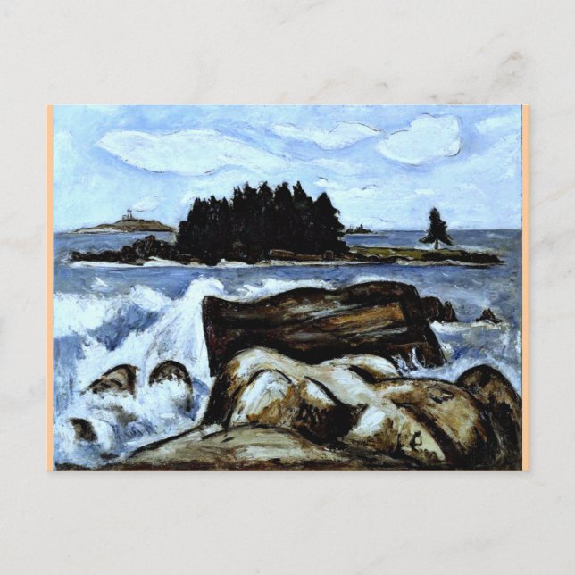 Jotham's Island (now Fox), off Indian Point Postcard (Front)