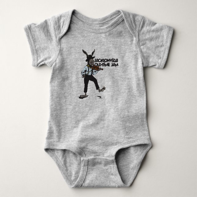 JOTJ Fiddle Rabbit baby bodysuit (Front)
