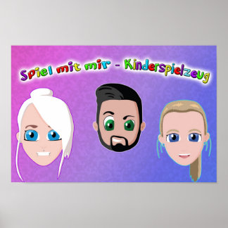Joue avec moi des affiches de jouets pour enfants