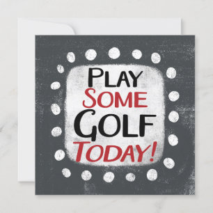 Jouer à quelques Golf Carte de voeux aujourd'hui