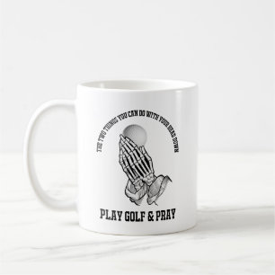 Jouer Au Golf Et Pray Mug