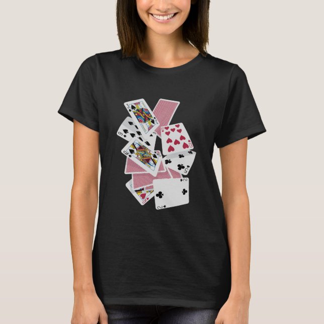 Jouer aux cartes - Jouer pour gagner - T-Shirt Cha (Devant)