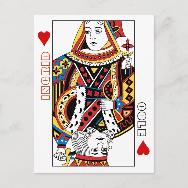 Jouer aux cartes Reine + Roi des Coeurs Enregistre (Devant)