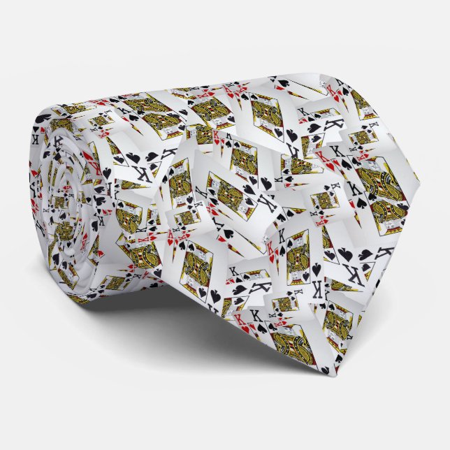 Jouer aux cartes Rois Couché, Cravate (Roulé)