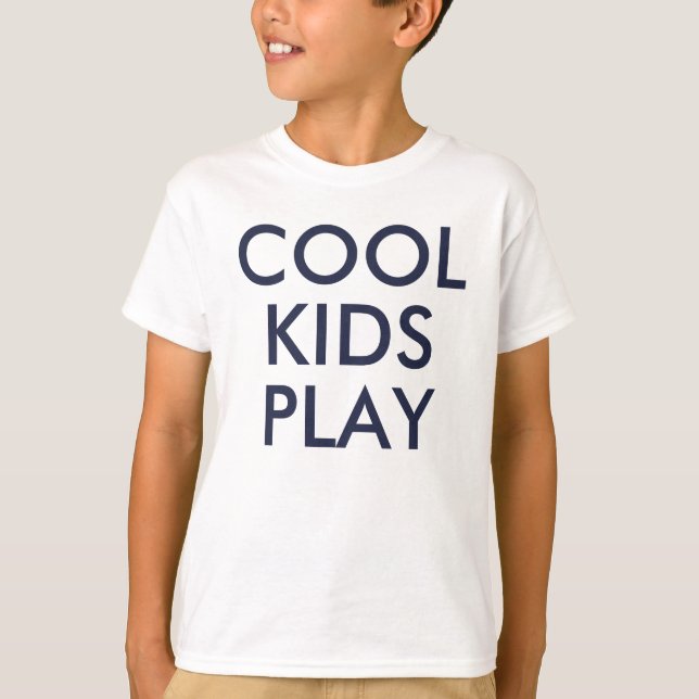 Jouer aux enfants cool | Kids Cute Baby Tshirt (Devant)
