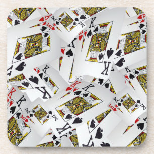Jouer Cartes Rois Couché, Dessous de verre