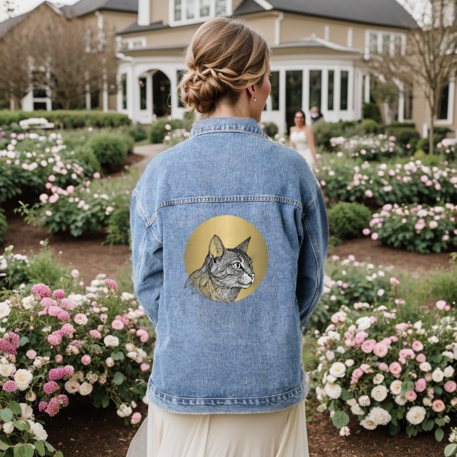 Jouer Chat Whimsical Denim Veste (Mariage Retour)