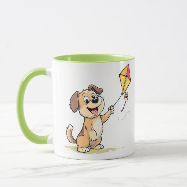Jouer Chien avec Mug de cerf-volant - Don amusant  (Gauche)