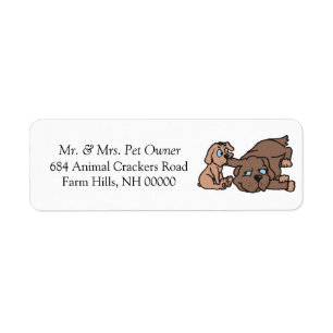 Jouer Chien Chien Chien Retourner Adresse Étiquet