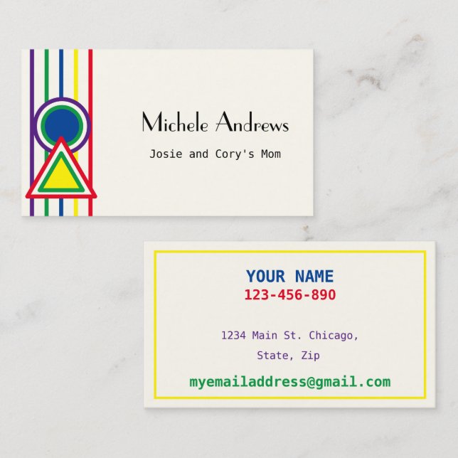 Jouer Date Maman Cartes Cartes Couleur Texte (Devant / Derrière)