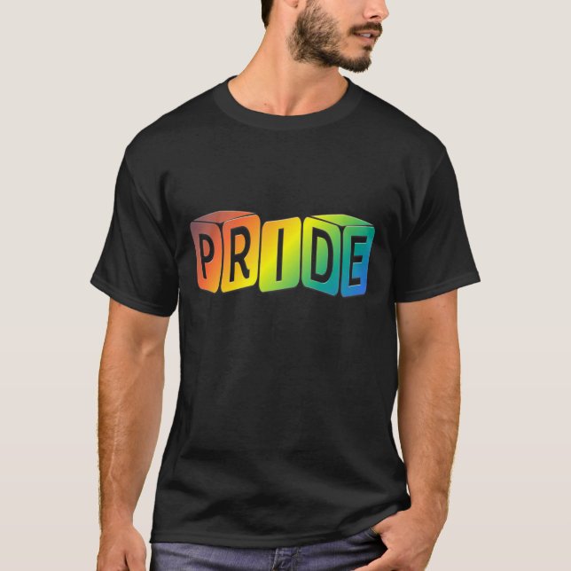 Jouer des cubes Rainbow design Pride Baby T-Shirt (Devant)