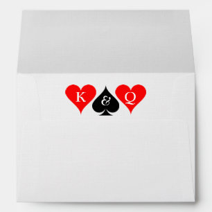 Jouer des enveloppes de cartes pour Las vegas mari