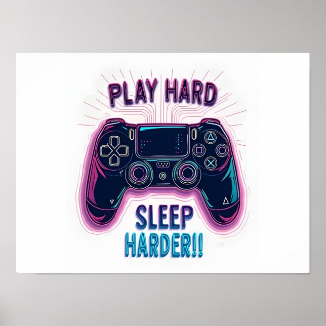 Jouer Dur Sleep Harder Poster (Devant)