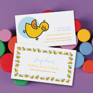 Jouer Jaune Duckies et Carte de visite de points b
