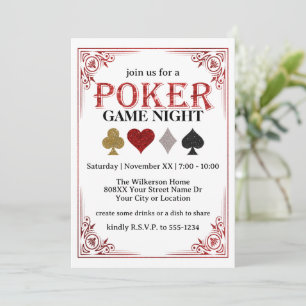 Jouer jeu de carte soirée poker de nuit