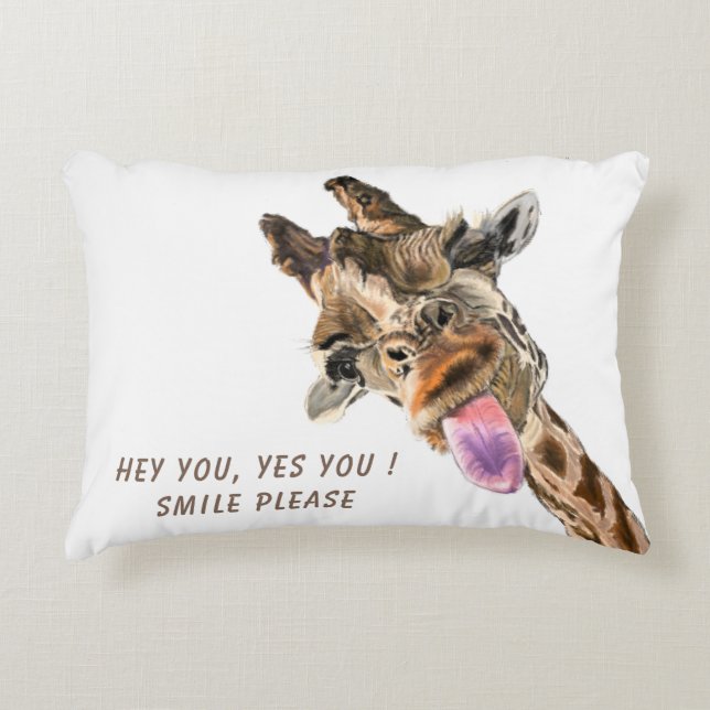 Jouer la langue de la Giraffe Hors Coussin - Souri (Devant)