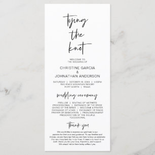 Jouer le noeud, programme de mariage minimaliste m