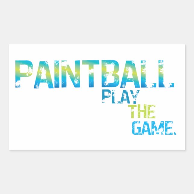 Jouer Le Sticker Du Jeu Paintball (Devant)