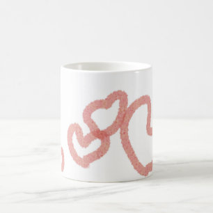 "JOUER PETITS COEURS" Mug classique, 11 oz Café