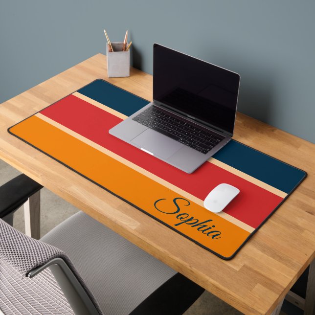 Jouer Retro Rainbow Stripes pour produit personnal (Bureau 2)