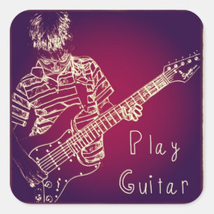 Jouer Stickers Guitare