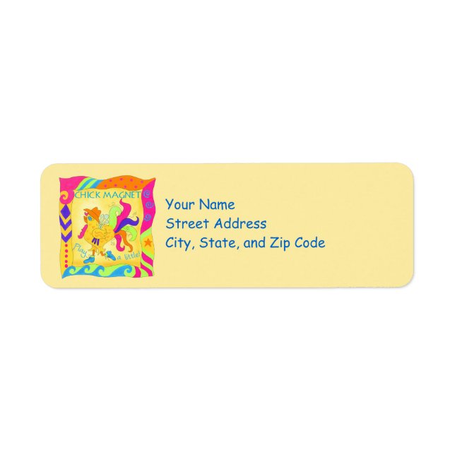 Jouer un petit bonbon jaune Adresse de retour (Devant)