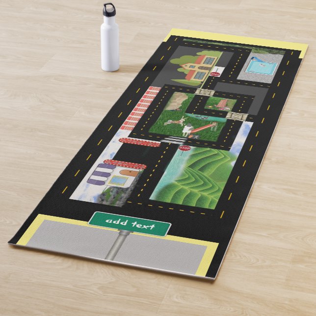 Jouer voitures et houblon écossais tapis (En situation)